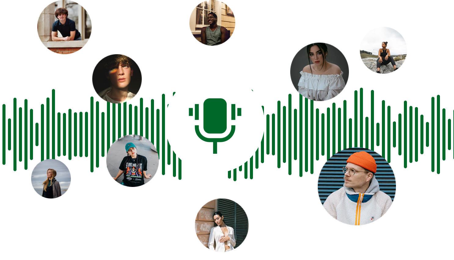 AI phone agents with audio visualization